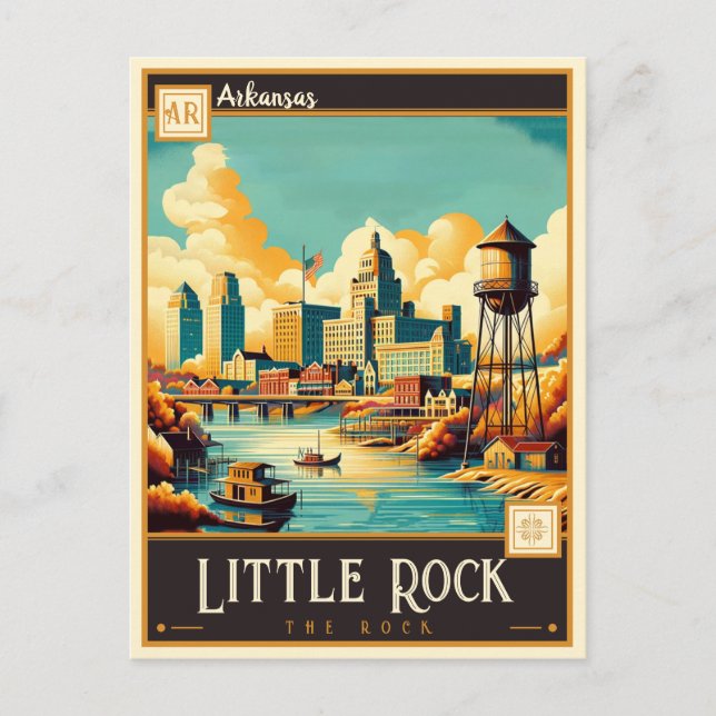 Postal Little Rock, Arkansas | Antiguo (Anverso)