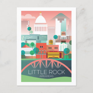 Postal Little Rock, Arkansas Postcard