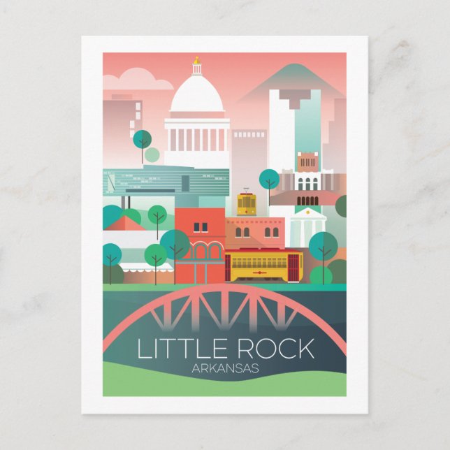 Postal Little Rock, Arkansas Postcard (Anverso)