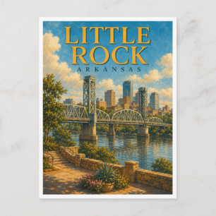 Postal Little Rock Arkansas River Bridge GeoSaga