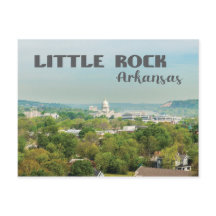 Little Rock, Arkansas View with Capitol Postcard