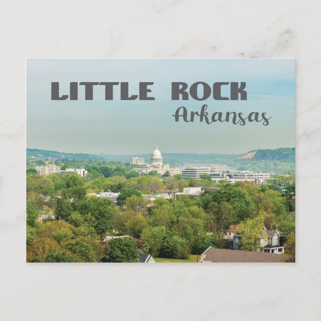 Postal Little Rock, Arkansas View with Capitol Postcard (Anverso)