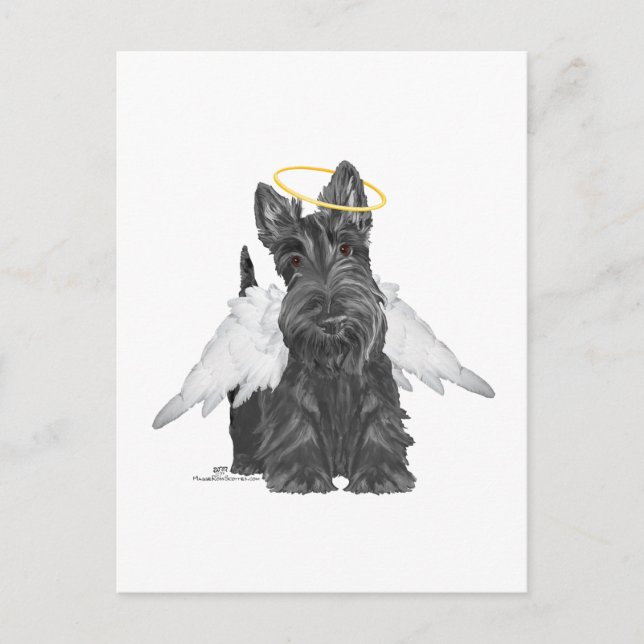 Postal Little Scottie Angel (Anverso)