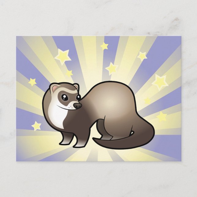 Postal Little Star Ferret (Anverso)