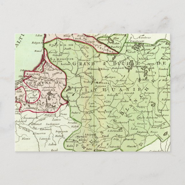 Postal Lituania, Bielorrusia (Anverso)