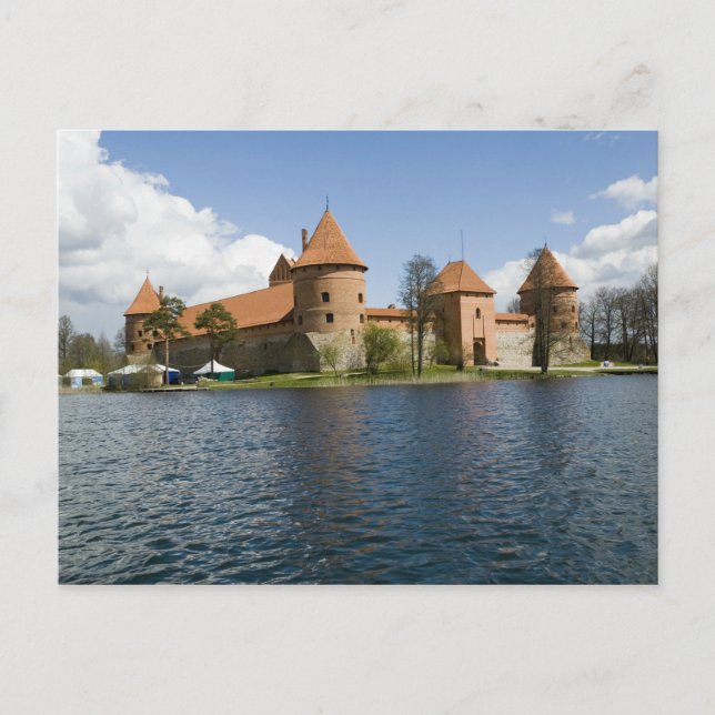 Postal Lituania, Trakai. Castillo de la Isla 3 (Anverso)