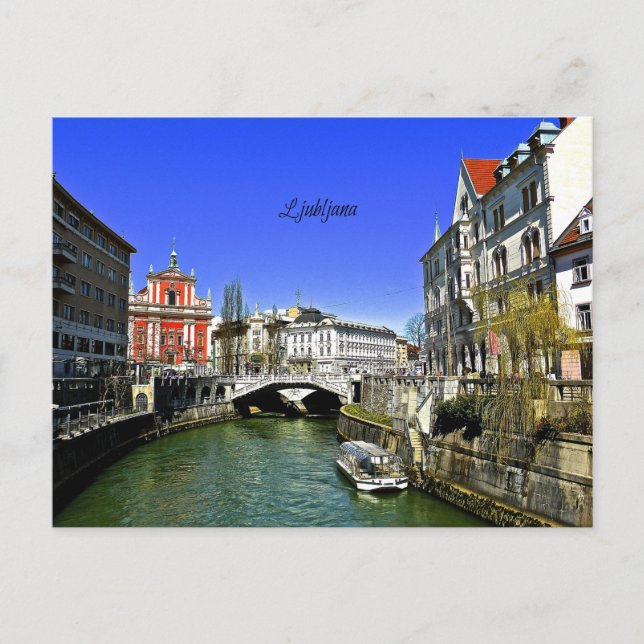 Postal Liubliana Eslovenia (Anverso)