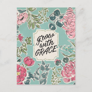 Postal Live in Bloom Crecer con gracia