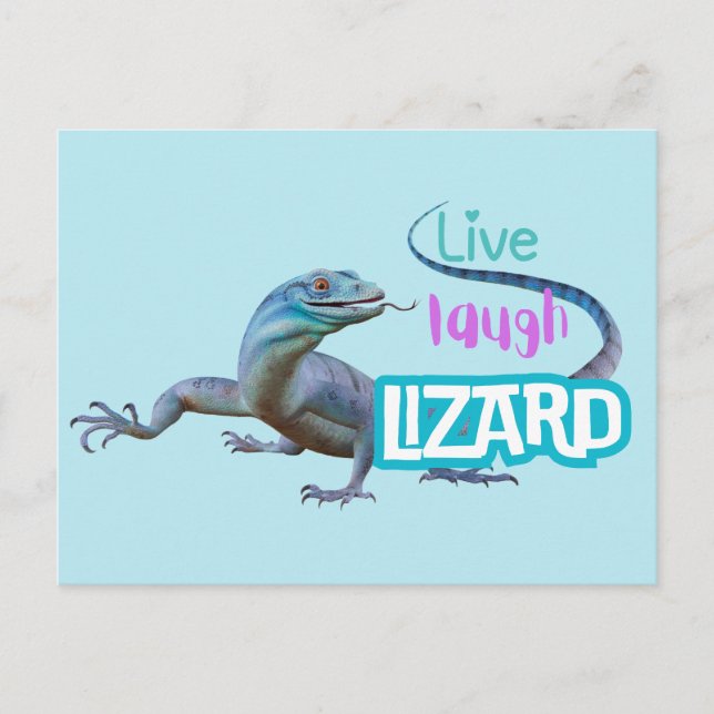 Postal Live Laugh Lizard (Anverso)