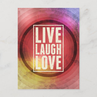 Postal Live Laugh Love