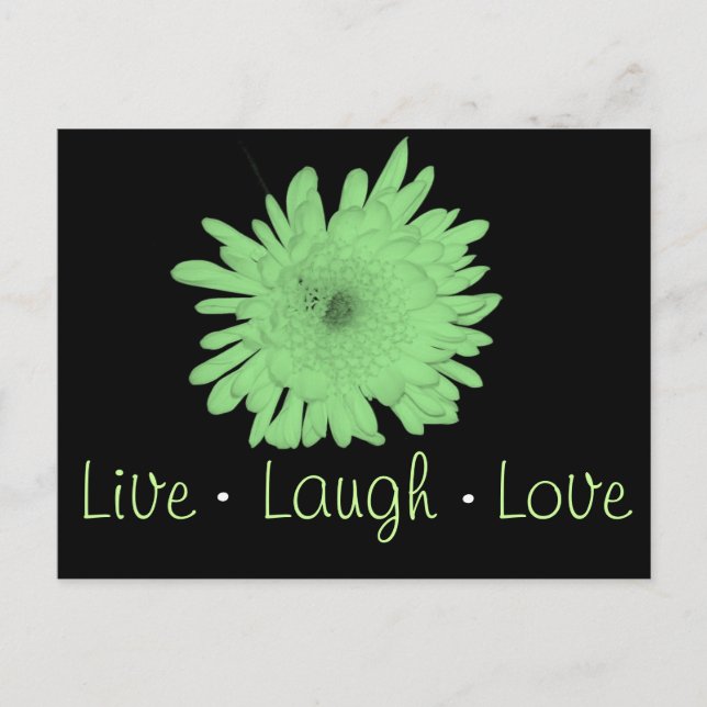 Postal Live Laugh Love (Anverso)