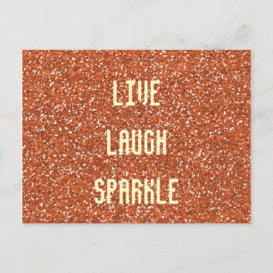 Postal Live Laugh Sparkle