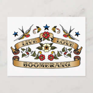 Postal Live Love Boomerang