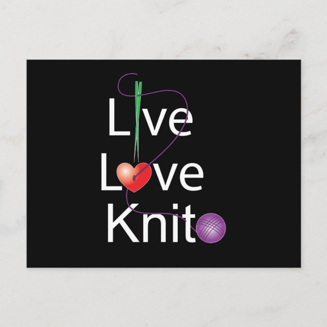 Postal Live Love Knit (Anverso)