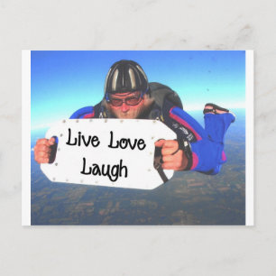Postal Live Love Laugh