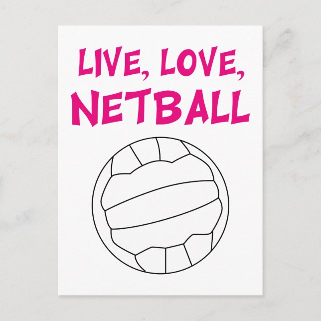 Postal Live Love Netball (Anverso)