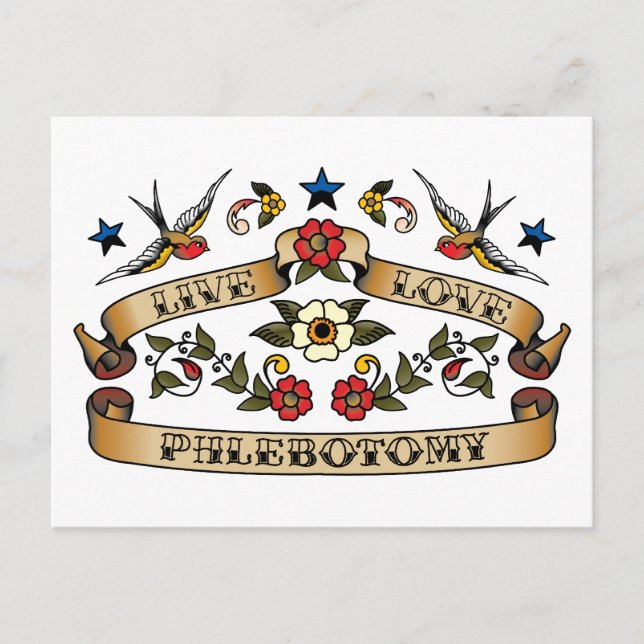 Postal Live Love Phlebotomy (Anverso)