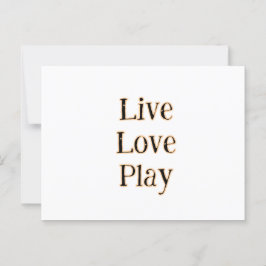 Postal Live love play naranja negro reproductor deportivo