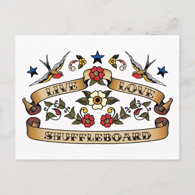 Postal Live Love Shuffleboard (Anverso)
