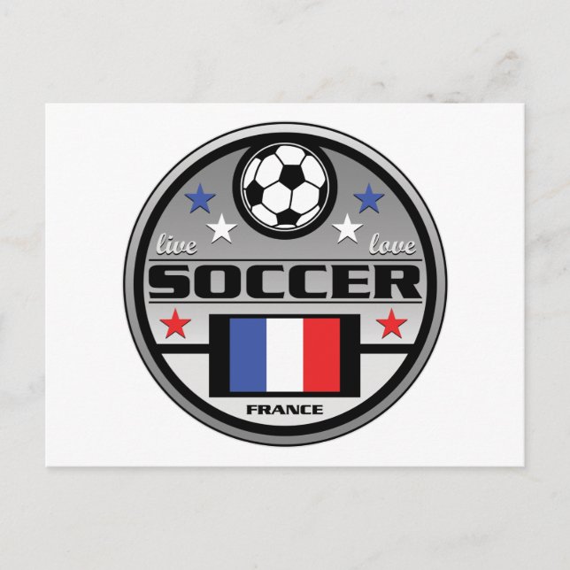 Postal Live Love Soccer France (Anverso)