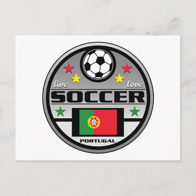 Postal Live Love Soccer Portugal (Anverso)