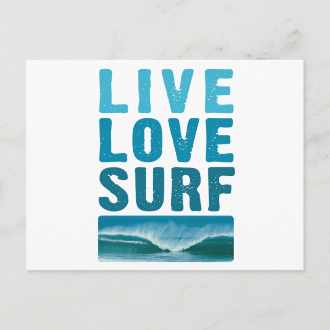 Postal live_love_surf (Anverso)