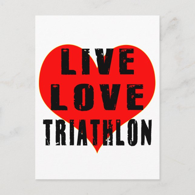 Postal Live Love Triathlon (Anverso)