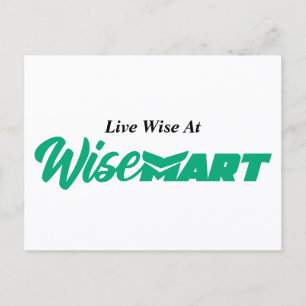 Postal "Live Wise At WiseMart" - Postcard
