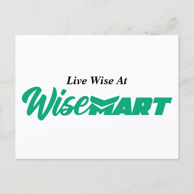 Postal "Live Wise At WiseMart" - Postcard (Anverso)