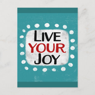 Postal Live Your Joy Postcard