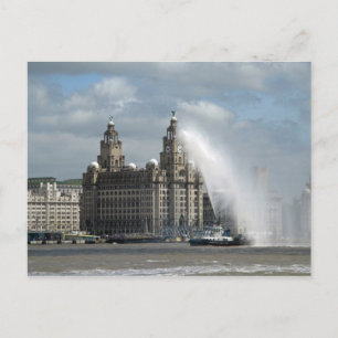 Postal Liverpool de Hígado de Construcción - Postcard