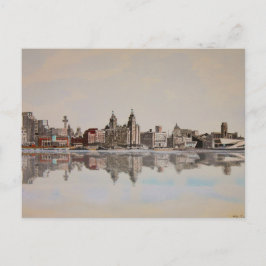 Postal Liverpool de Hígado de Construcción - Postcard