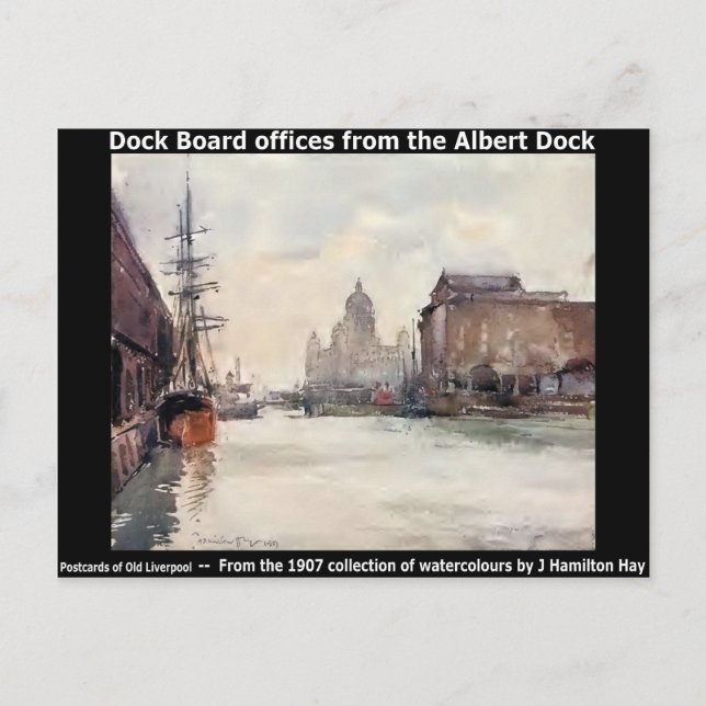 Postal Liverpool Dock Board oficinas del Albert Dock. (Anverso)