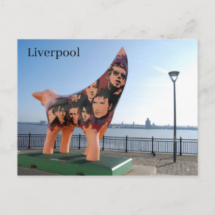 Postal Liverpool Lambanana a orillas del río Mersey