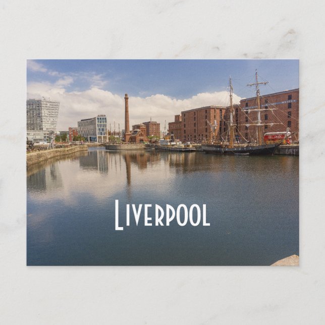 Postal Liverpool Salthouse Dock Merseyside Travel Photo (Anverso)
