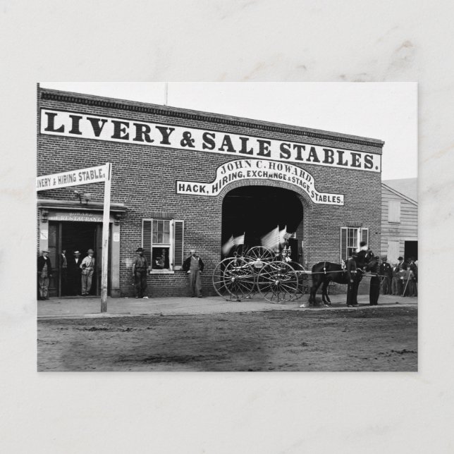 Postal Livery Stable, 1865 (Anverso)