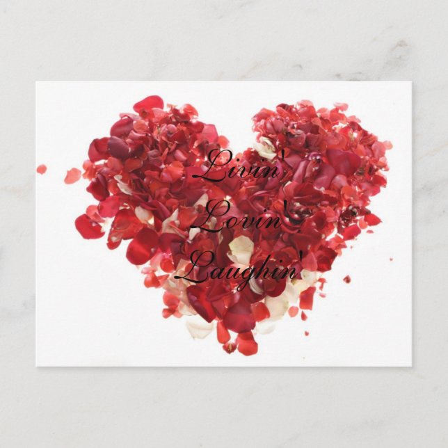 Postal Livin' Lovin' Laughin' (Anverso)