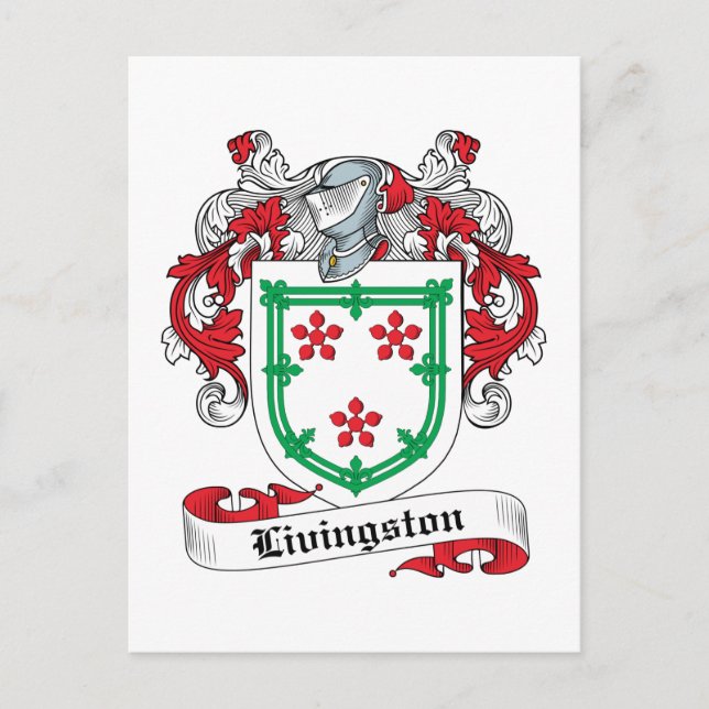 Postal Livingston Family Crest (Anverso)