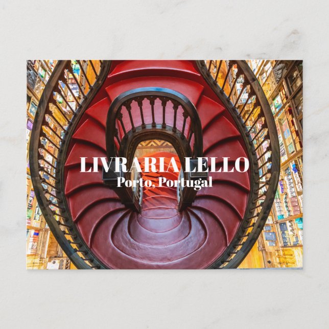 Postal Livraria Lello, (Anverso)