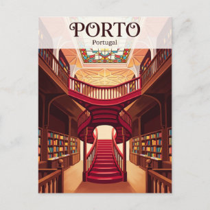Postal Livraria Lello Portugal