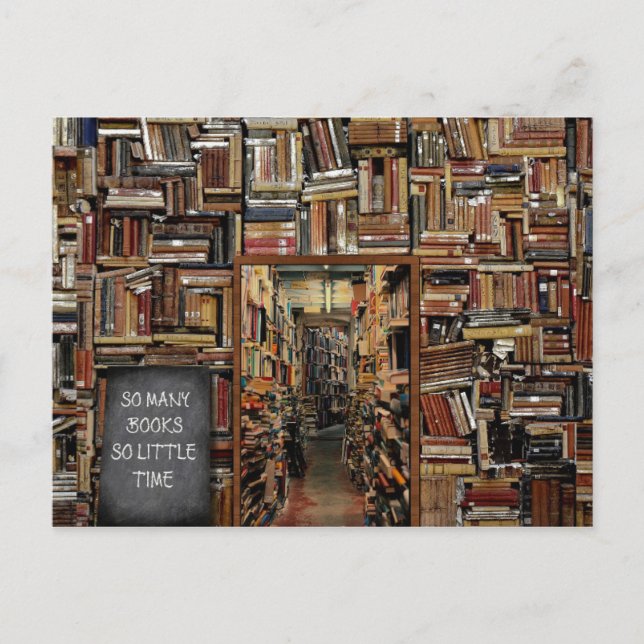 Postal Livres porte bibliothèque (Anverso)