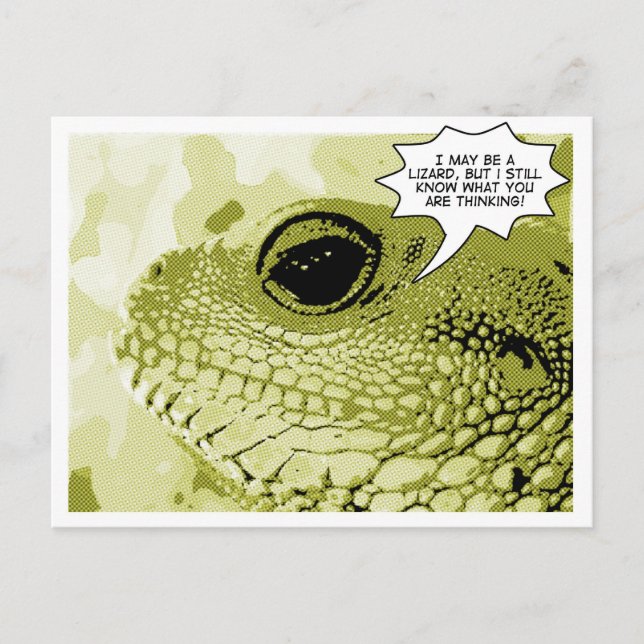 Postal Lizard de todos los conocimientos - Serie de histo (Anverso)