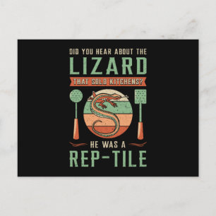 Postal Lizard Reptiles Gecko Animal Grunny Gift