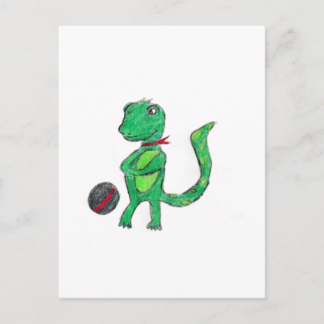 Postal Lizzard Green Spots (Anverso)