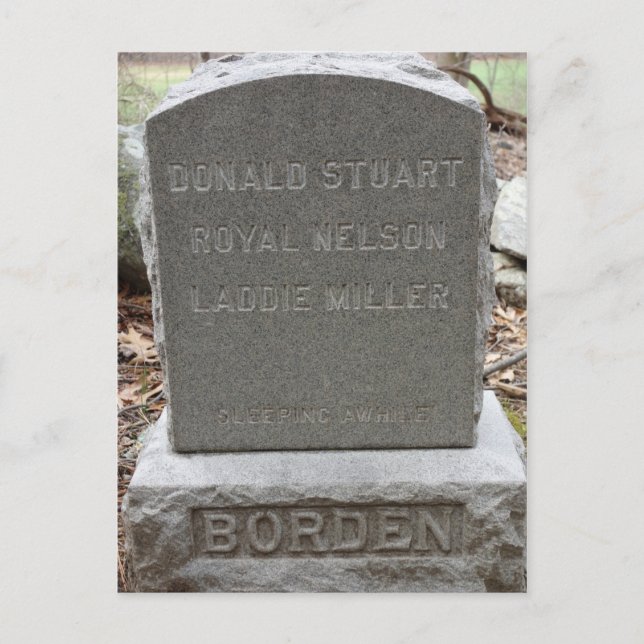 Postal Lizzie Borden - Cementerio Mascota (Anverso)