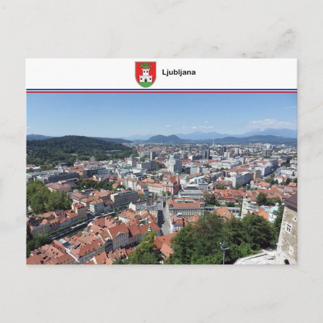 Postal Ljubljana - Eslovenia (Anverso)