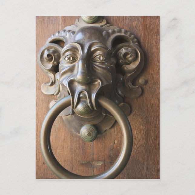 Postal Llama a la puerta del Neue Residenz (Anverso)