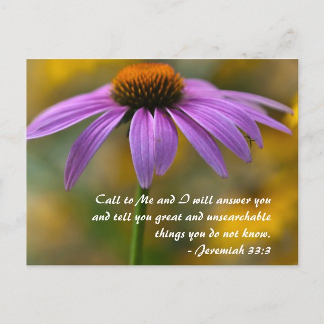 Postal Llama a mí y te responderé y te diré a grea (Anverso)