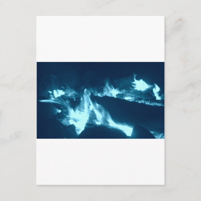Postal Llama azul (Anverso)