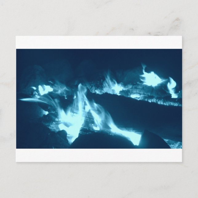 Postal Llama azul (Anverso)
